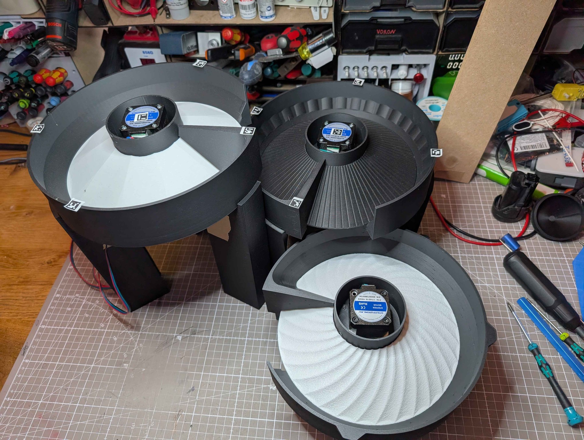 All three rotor variants