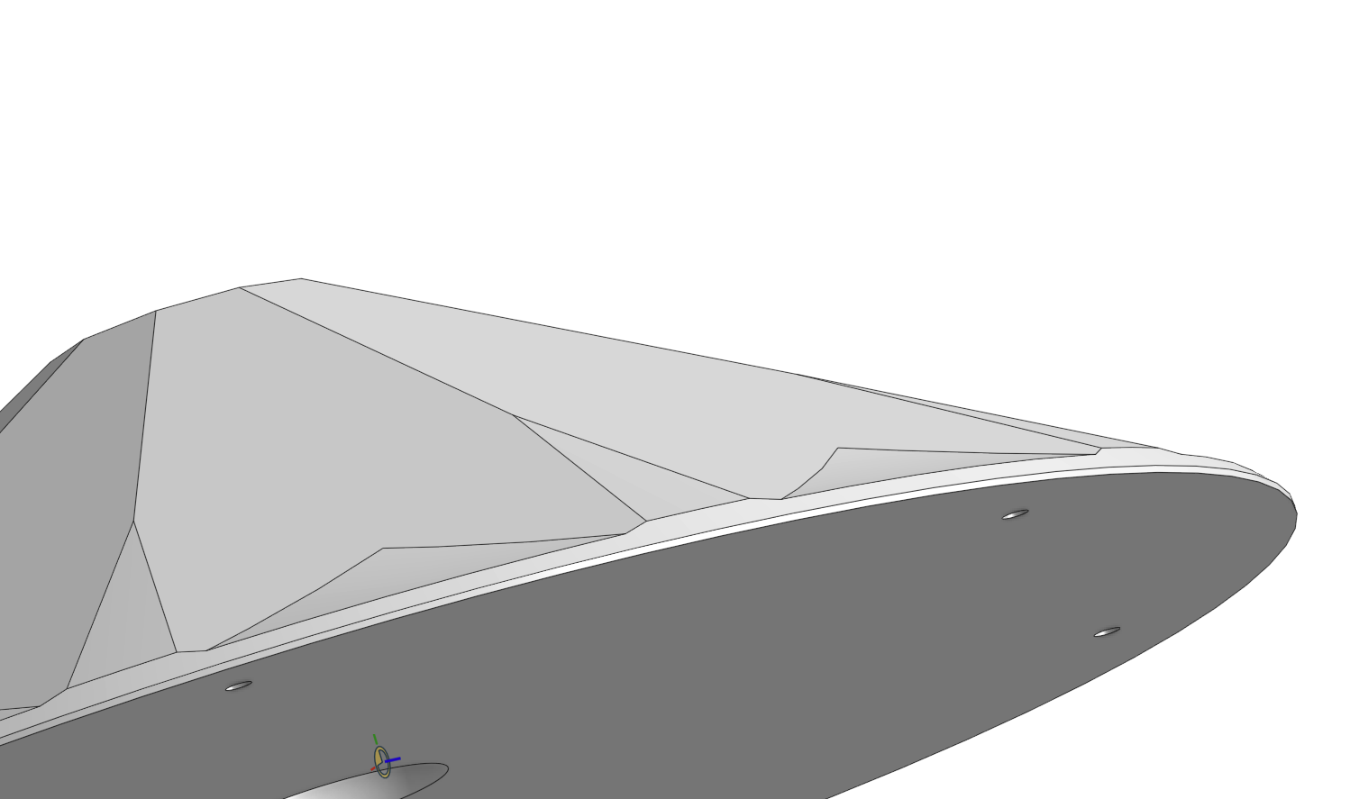 Facet design close up