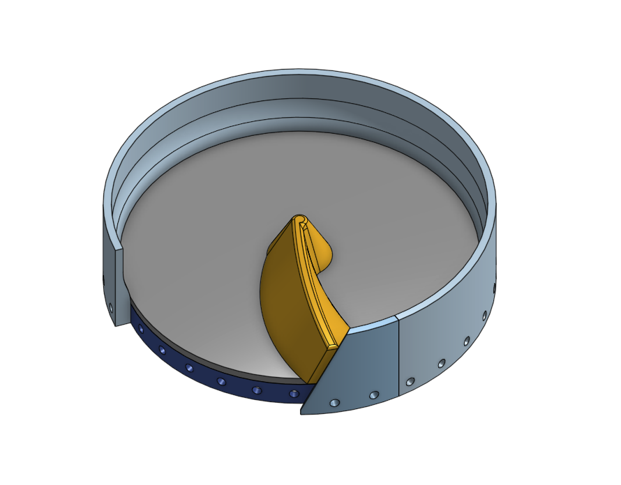 Single turntable render